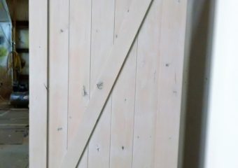 white wash barn door