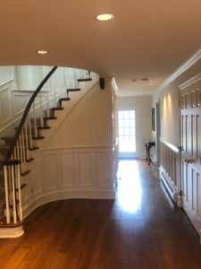 Entryway with Spiral Staircase