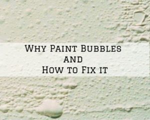 How to Fix Paint Bubbles